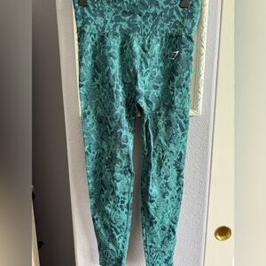 Gymshark Teal Patterned Leggings